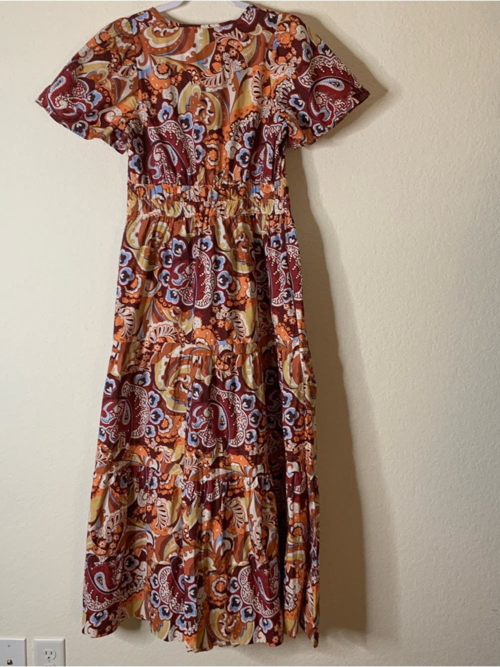 Anthropologie Womens the Somerset maxi dress in paisley bronze M - Picture 9 of 9